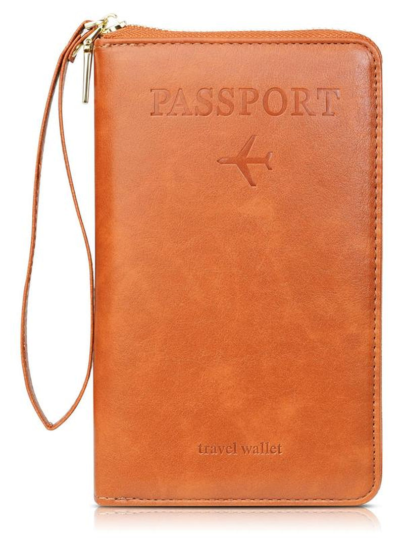Passport Holder, Multi-Functional Zipper Travel Card Case, RFID Blocking Card Holder, Fashion Travel Wallet, Travel Accessories