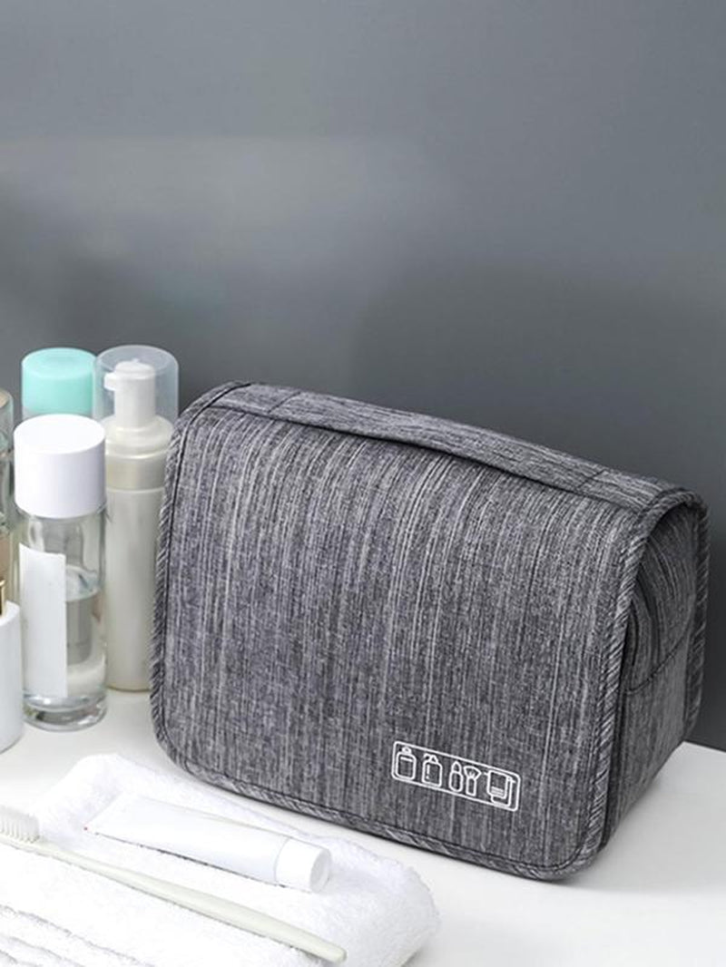 Multi-Grid Toiletry Bag, Multifunctional Large Capacity Travel Toiletry Organizer, Zipper Toiletry Organizer Pouch for Home, Outdoor, Travel, Camping, Toiletries Travel Bag, Travel Toiletries Kit, Travel Essentials