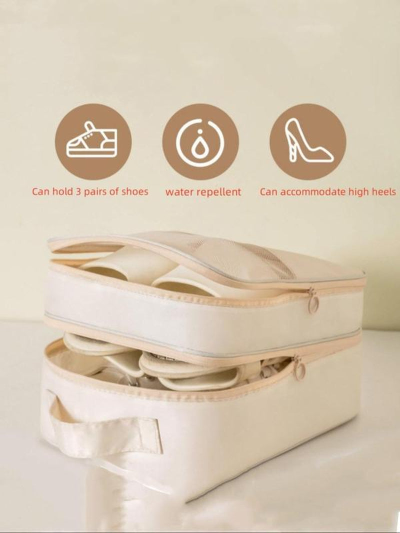 Large Waterproof Travel Shoe Bag, Portable Zipper Shoe Storage Bag, Travel Organizer for Men & Women, Travel Accessories