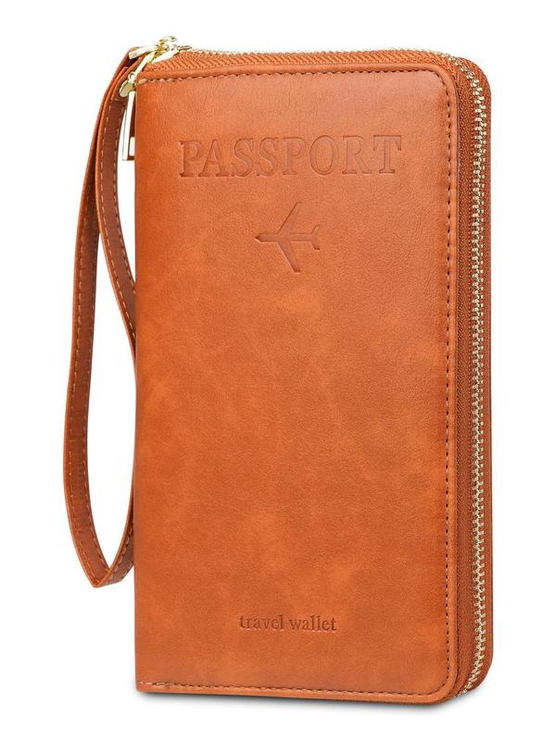 Passport Holder, Multi-Functional Zipper Travel Card Case, RFID Blocking Card Holder, Fashion Travel Wallet, Travel Accessories