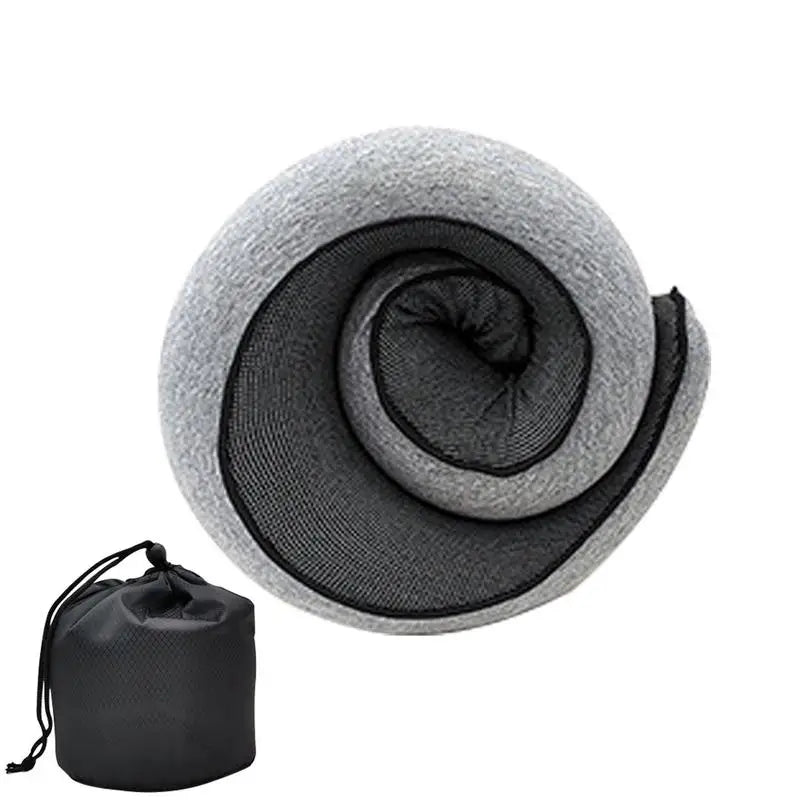 Ergonomic Travel Pillow - Memory Foam Neck Support for Ultimate Comfort on Flights and Journeys